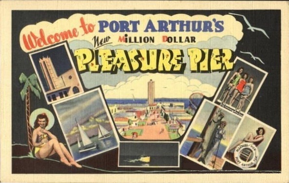 Post Card from Pleasure Pier Port Arthur